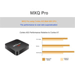 MXQ PROi 1080P 4K HD Smart TV BOX with Remote Control, Android 7.1 S905W Quad Core Cortex-A53 up to 2GHz, RAM: 2GB, ROM: 16GB, WiFi Support, 2GB+16GB, UK Plug