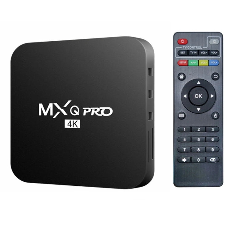 MXQ Pro 5G 4K TV Box Rockchip RK3228A Quad Core CPU, 1 GB+8 GB con telecomando, spina europea, 1GB+8GB