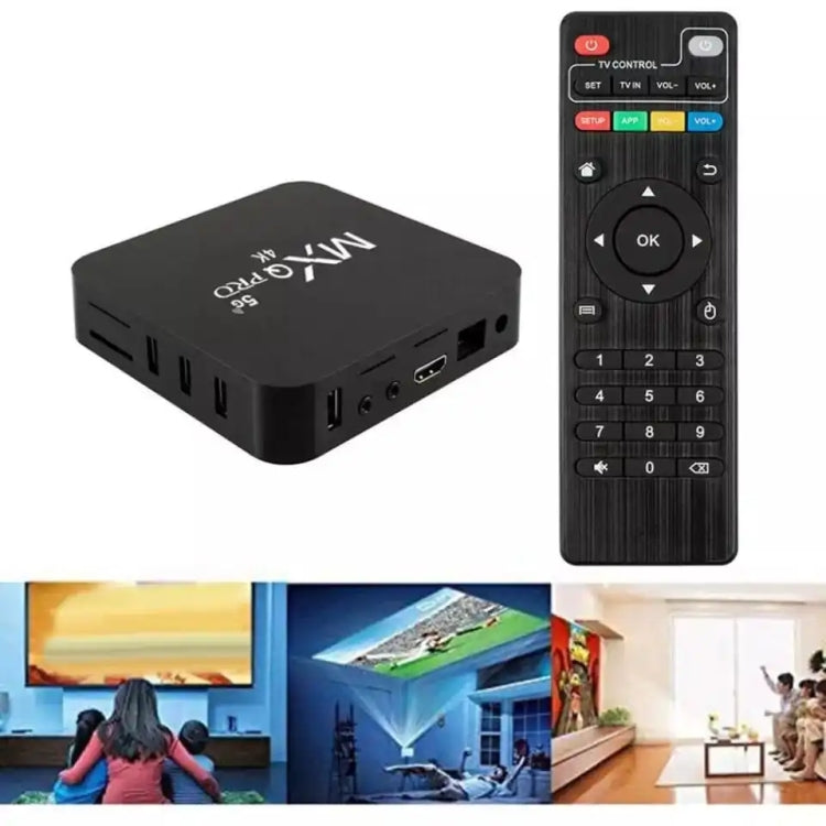 MXQ Pro 5G 4K TV Box Rockchip RK3228A Quad Core CPU, 1GB+8GB with Remote Control, EU Plug, 1GB+8GB