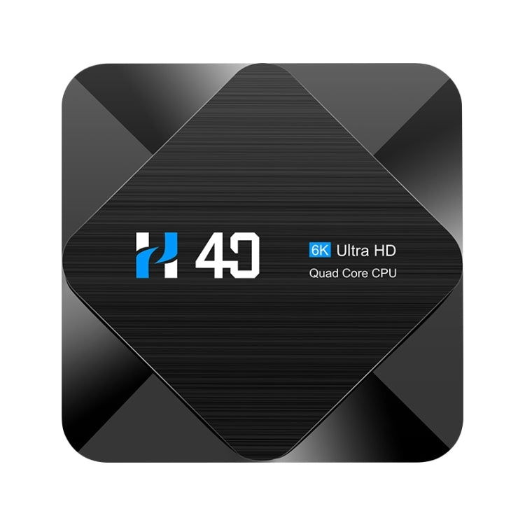 H40 4K Ultra HD Smart TV BOX Android 10.0 Media Player with Remote Control, Quad-Core, RAM: 4GB, ROM: 64GB, 4GB+64GB AU Plug H40, 4GB+64GB UK Plug H40, 4GB+64GB US Plug H40, 4GB+64GB EU Plug H40