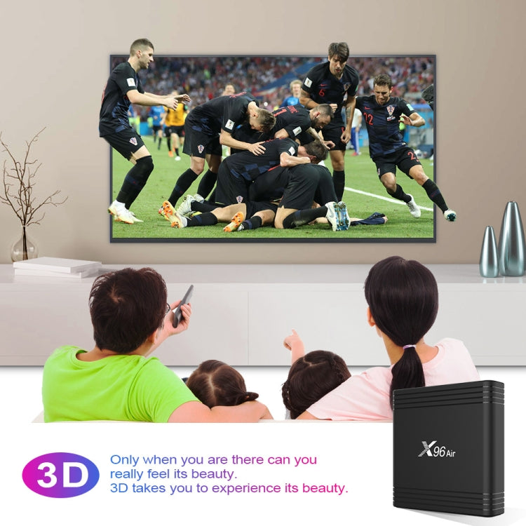 X96 Air 8K Smart TV BOX Android 9.0 Media Player with Remote Control, Quad-core Amlogic S905X3, RAM: 4GB, ROM: 64GB, Dual Band WiFi, Bluetooth, AU Socket, 4GB+64GB