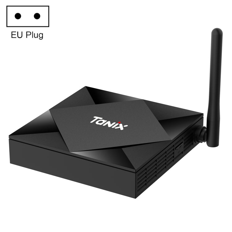 TANIX TX6s 4K Smart TV BOX Lettore multimediale Android 10 con telecomando, Quad Core Allwinner H616, senza funzione Bluetooth, RAM: 2 GB, ROM: 8 GB, WiFi 2,4 GHz, presa americana, 2GB+8GB