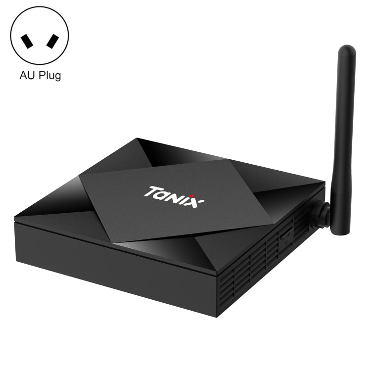 TANIX TX6s 4K Smart TV BOX Lettore multimediale Android 10 con telecomando, Quad Core Allwinner H616, RAM: 4 GB, ROM: 64 GB, WiFi 2,4 GHz/5 GHz, Bluetooth, presa AU, 4GB+64GB