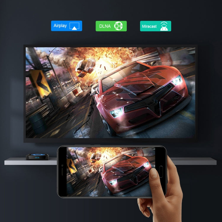 TANIX X96Q Max 4K Smart TV BOX Lettore multimediale Android 10 con telecomando, Quad Core Allwinner H616, RAM: 4 GB, ROM: 64 GB, WiFi 2,4 GHz/5 GHz, presa EU, 4GB+64GB