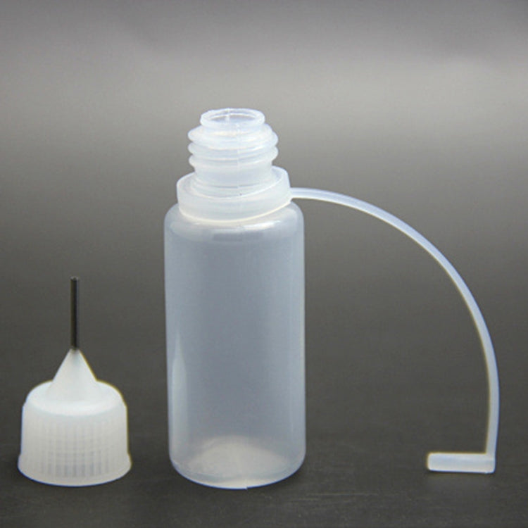 Bottiglia di olio per sigaretta elettronica con foro stenopeico in PET da 10 pezzi. Capacità: 5 ml, 5ml