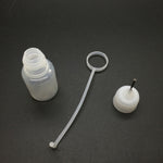 Bottiglia di olio per sigaretta elettronica con foro stenopeico in PET da 10 pezzi. Capacità: 5 ml, 5ml