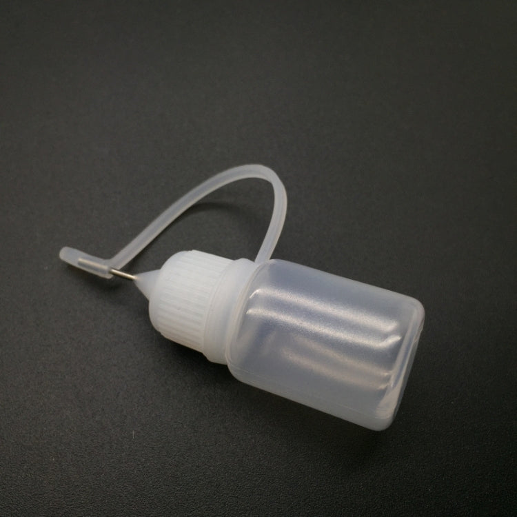 Bottiglia di olio per sigaretta elettronica con foro stenopeico in PET da 10 pezzi. Capacità: 5 ml, 5ml