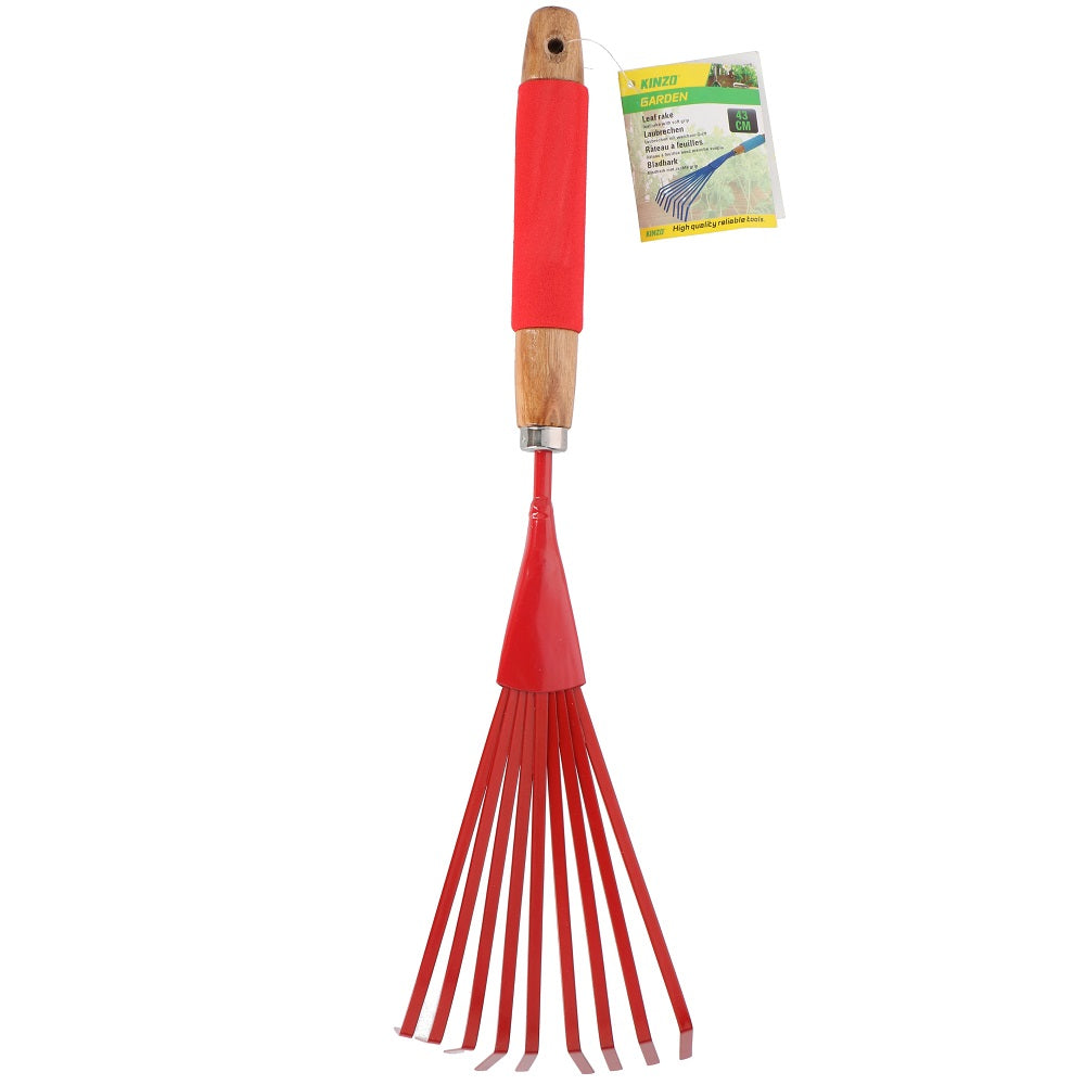 Rastrello per foglie 38x13cm Kinzo Garden 8711252015842 871125201584 ED3402