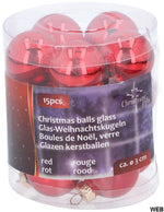 Palline natalizie 3cm lucide/opache color rosso confezione da 15 Christmas Gifts  
 8711252098951 ED5550