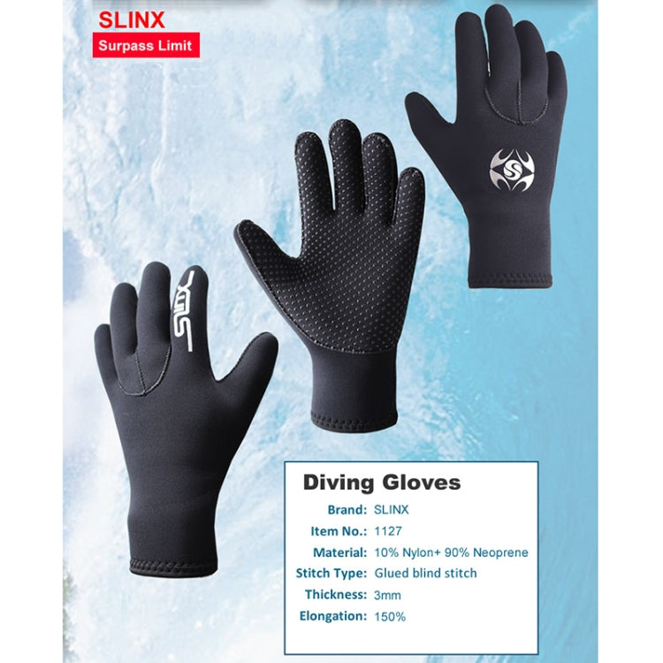 SLINX 1127 Guanti da immersione caldi antiscivolo resistenti all'usura in neoprene da 3 mm, S, M, L, XL