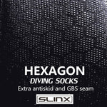 SLINX 1702 Calzini da immersione caldi antiscivolo in neoprene da 3 mm, S, M, L, XL