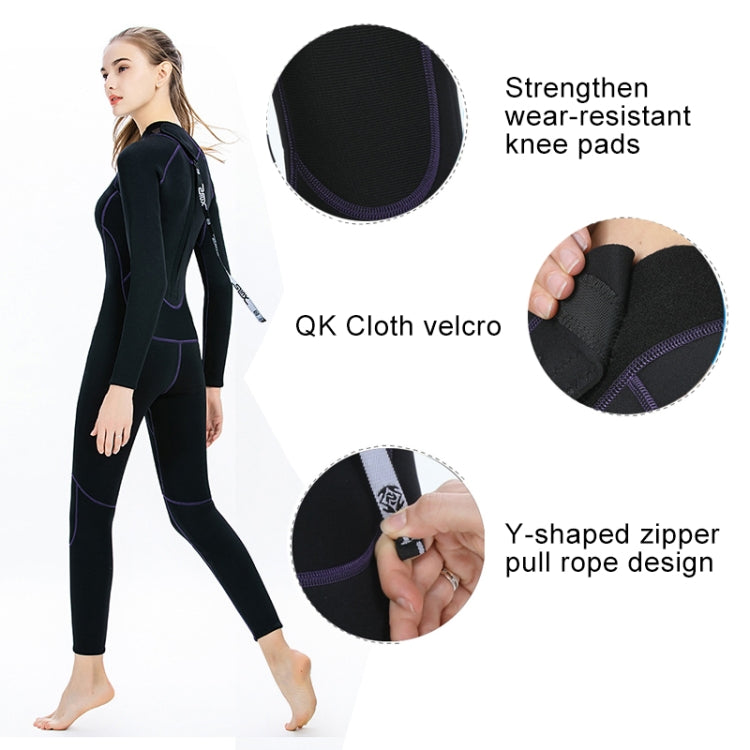 SLINX 1714 Muta monopezzo in neoprene da 3 mm super elastica calda a maniche lunghe per donna, XS, S, M, L, XL