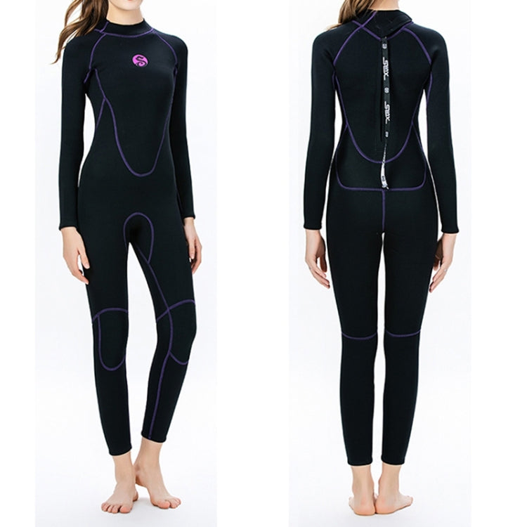 SLINX 1714 Muta monopezzo in neoprene da 3 mm super elastica calda a maniche lunghe per donna, XS, S, M, L, XL