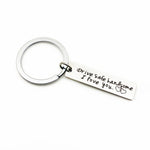 Creative Drive Safe Handsome Words Portachiavi portachiavi in acciaio inossidabile, Wing Shape, Motorcycle Shape, Car Shape