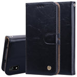 Custodia in pelle flip orizzontale con struttura in cera d'olio stile business per Xiaomi Redmi 7A, con supporto, slot per carte e portafoglio, For Xiaomi Redmi 7A