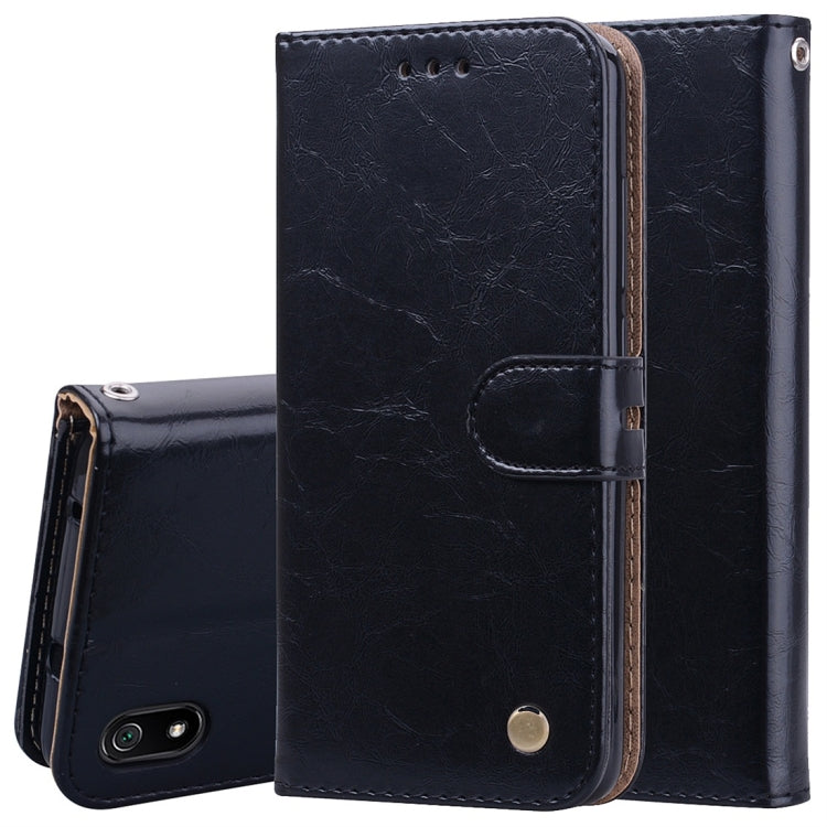 Custodia in pelle flip orizzontale con struttura in cera d'olio stile business per Xiaomi Redmi 7A, con supporto, slot per carte e portafoglio, For Xiaomi Redmi 7A
