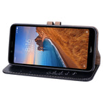 Custodia in pelle flip orizzontale con struttura in cera d'olio stile business per Xiaomi Redmi 7A, con supporto, slot per carte e portafoglio, For Xiaomi Redmi 7A