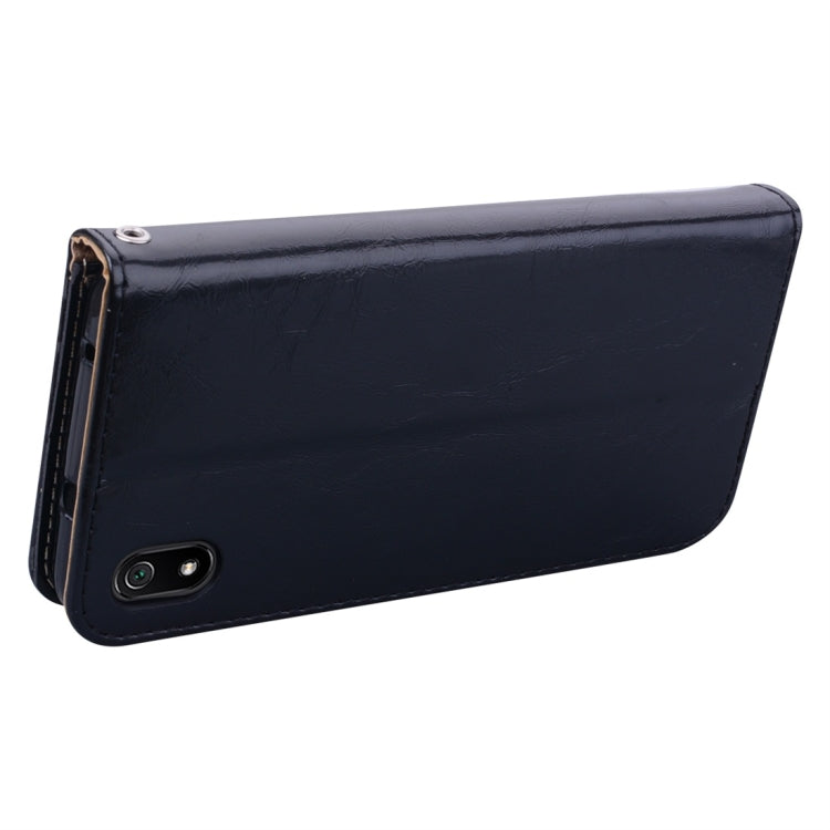 Custodia in pelle flip orizzontale con struttura in cera d'olio stile business per Xiaomi Redmi 7A, con supporto, slot per carte e portafoglio, For Xiaomi Redmi 7A