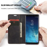 Custodia portafoglio in pelle per Samsung Galaxy S8