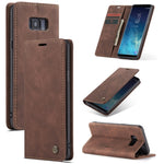 Custodia portafoglio in pelle per Samsung Galaxy S8