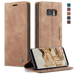 Custodia portafoglio in pelle per Samsung Galaxy S8