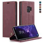 Custodia portafoglio in pelle per Samsung Galaxy S8