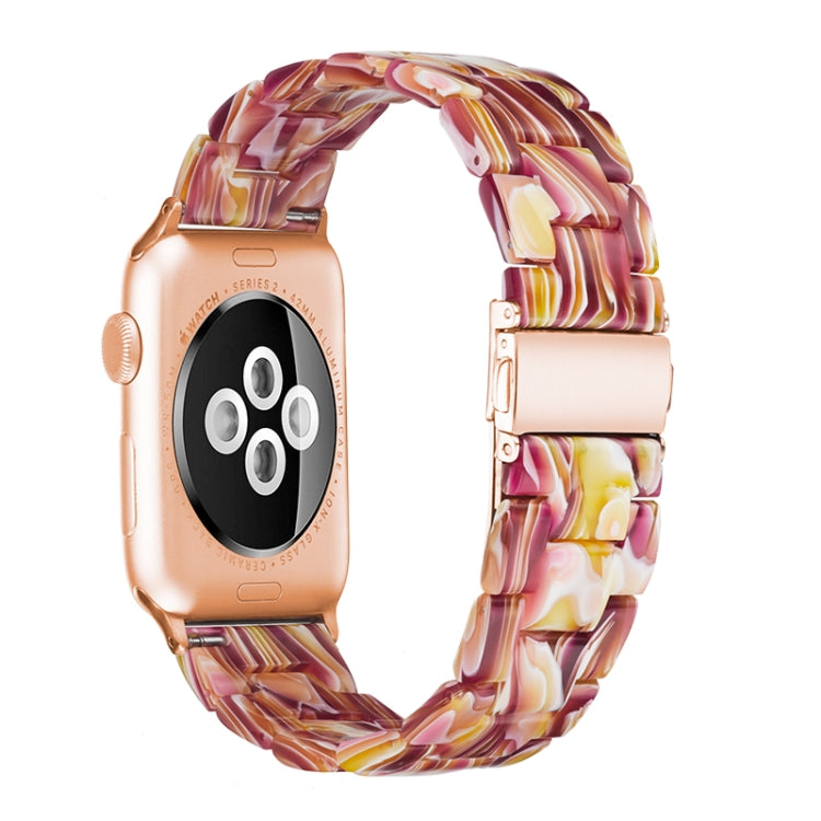Cinturino per orologio in resina di moda semplice per, For Apple Watch Series 4 40mm & Series 3 & 2 & 1 38mm, For Apple Watch Series 4 44mm & Series 3 & 2 & 1 42mm