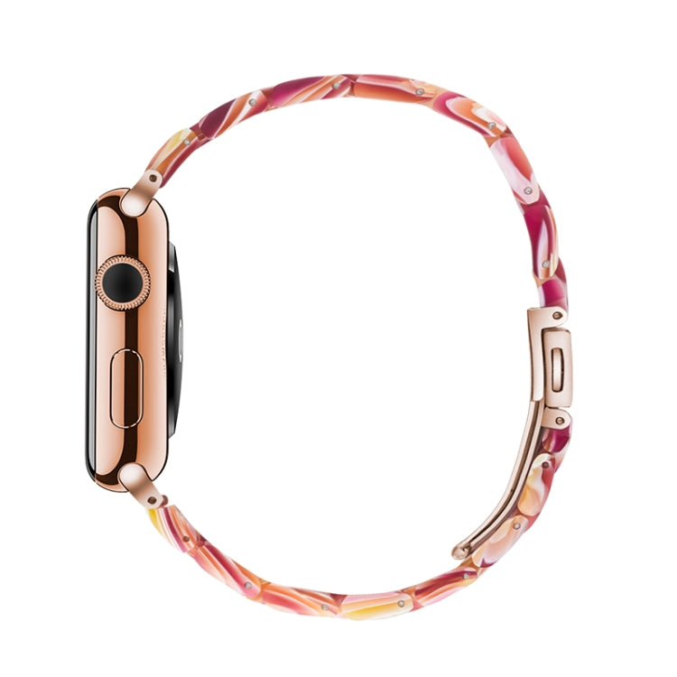 Cinturino per orologio in resina di moda semplice per, For Apple Watch Series 4 40mm & Series 3 & 2 & 1 38mm, For Apple Watch Series 4 44mm & Series 3 & 2 & 1 42mm