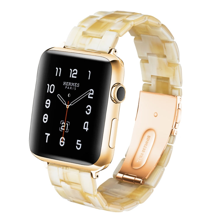 Cinturino per orologio in resina di moda semplice per, For Apple Watch Series 4 40mm & Series 3 & 2 & 1 38mm, For Apple Watch Series 4 44mm & Series 3 & 2 & 1 42mm