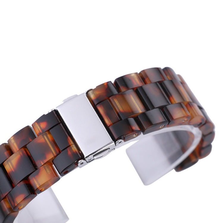 Cinturino per orologio in resina di moda semplice con motivo tartarugato per, 20mm Connection Smart Watch, 22mm Connection Smart Watch