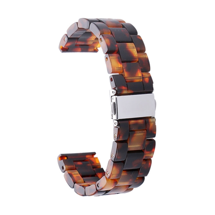 Cinturino per orologio in resina di moda semplice con motivo tartarugato per, 20mm Connection Smart Watch, 22mm Connection Smart Watch