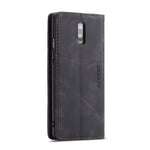 Custodia portafoglio in pelle con slot carte per OnePlus 7