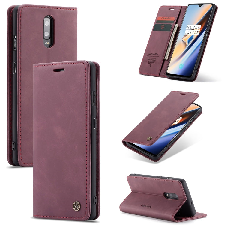 Custodia portafoglio in pelle con slot carte per OnePlus 7