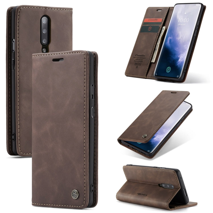 Custodia portafoglio in pelle con slot carte per OnePlus 7