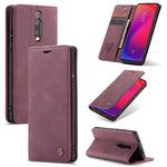 Custodia portafoglio in pelle con slot carte per OnePlus 7