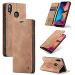 Custodia portafoglio in pelle per Samsung Galaxy A20e