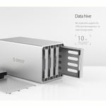 ORICO Honeycomb Series WS200RU3 SATA 3,5 pollici 20TB USB 3.0 Dual Bays Custodia per HDD/SSD in lega di alluminio con Raid, USB 3.0 Dual Bays with Raid