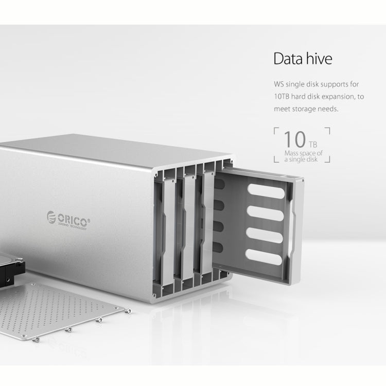 ORICO Honeycomb Series WS200RU3 SATA 3,5 pollici 20TB USB 3.0 Dual Bays Custodia per HDD/SSD in lega di alluminio con Raid, USB 3.0 Dual Bays with Raid
