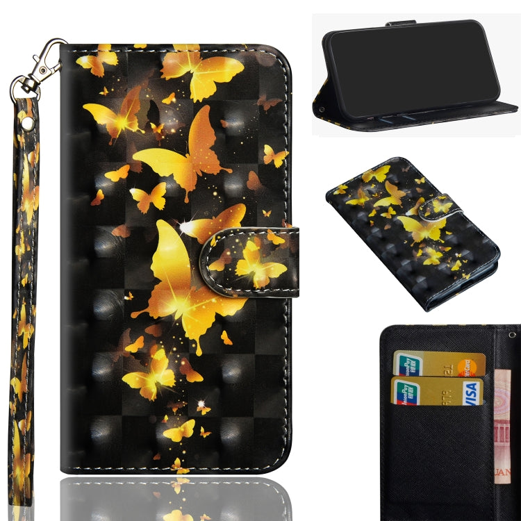 Modello di pittura 3D Flip orizzontale Custodia in pelle TPU + PU con supporto e slot per schede e portafoglio, For Huawei Y7 (2019) / Y7 Pro (2019) / Y7 Prime (2019), For Huawei Honor 8X