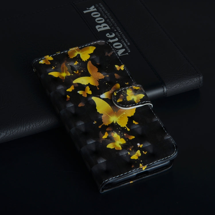 Modello di pittura 3D Flip orizzontale Custodia in pelle TPU + PU con supporto e slot per schede e portafoglio, For Huawei Y7 (2019) / Y7 Pro (2019) / Y7 Prime (2019), For Huawei Honor 8X