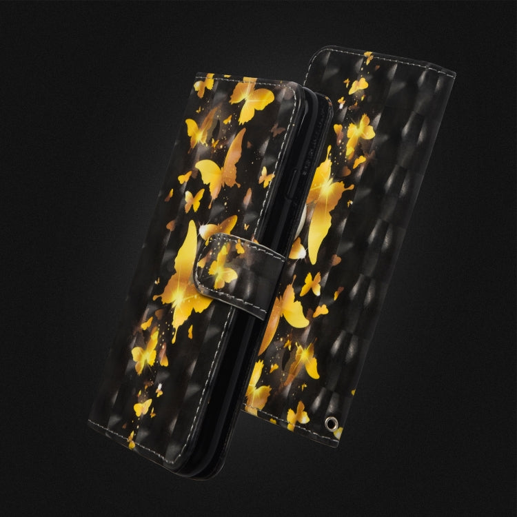 Modello di pittura 3D Flip orizzontale Custodia in pelle TPU + PU con supporto e slot per schede e portafoglio, For Huawei Y7 (2019) / Y7 Pro (2019) / Y7 Prime (2019), For Huawei Honor 8X