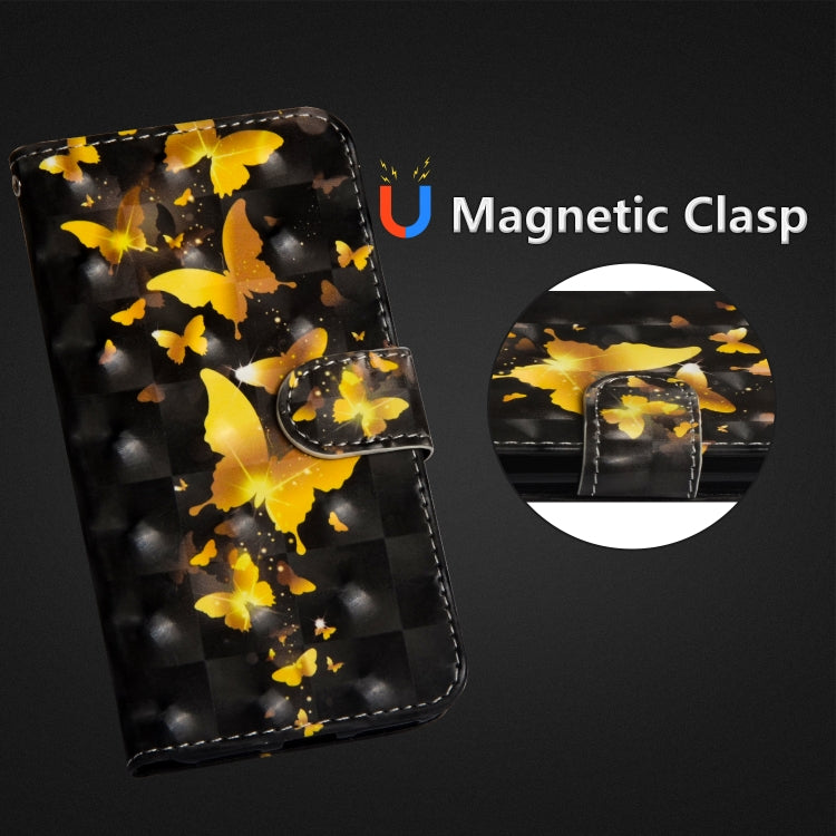Modello di pittura 3D Flip orizzontale Custodia in pelle TPU + PU con supporto e slot per schede e portafoglio, For Huawei Y7 (2019) / Y7 Pro (2019) / Y7 Prime (2019), For Huawei Honor 8X