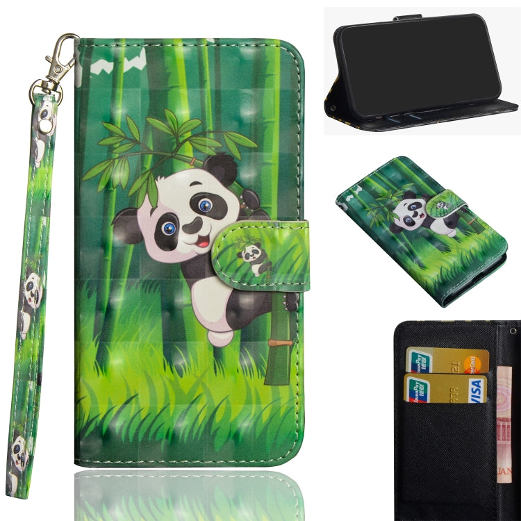 Modello di pittura 3D Flip orizzontale Custodia in pelle TPU + PU con supporto e slot per schede e portafoglio, For Huawei Y7 (2019) / Y7 Pro (2019) / Y7 Prime (2019), For Huawei Honor 8X