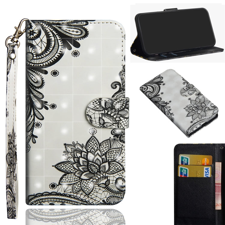 Modello di pittura 3D Flip orizzontale Custodia in pelle TPU + PU con supporto e slot per schede e portafoglio, For Huawei Y7 (2019) / Y7 Pro (2019) / Y7 Prime (2019), For Huawei Honor 8X