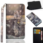 Modello di pittura 3D Flip orizzontale Custodia in pelle TPU + PU con supporto e slot per schede e portafoglio, For Huawei Y7 (2019) / Y7 Pro (2019) / Y7 Prime (2019), For Huawei Honor 8X
