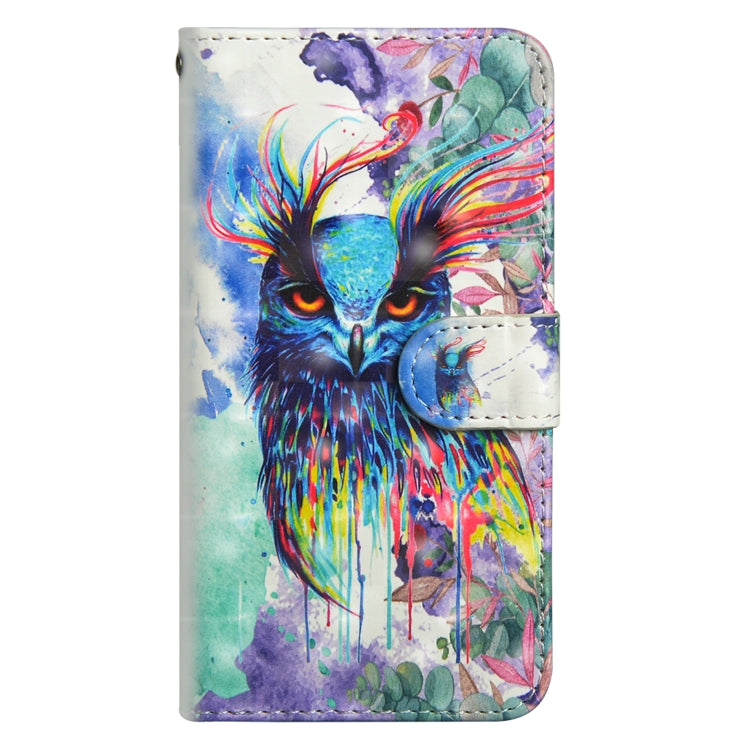 Modello di pittura 3D Flip orizzontale Custodia in pelle TPU + PU con supporto e slot per schede e portafoglio, For Huawei Y7 (2019) / Y7 Pro (2019) / Y7 Prime (2019), For Huawei Honor 8X