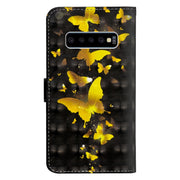 Custodia portafoglio flip TPU e pelle per Galaxy S10e
