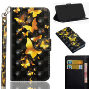 Custodia portafoglio flip TPU e pelle per Galaxy A9 2018
