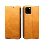Custodia in pelle a conchiglia per iPhone 11
