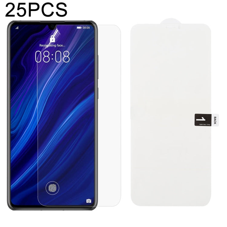 25 PCS Soft Hydrogel Film Full Cover Protezione frontale con cotone alcolico + Gratta e vinci per, For Huawei Honor 20 (25 PCS), For Huawei Honor 20 Pro (25 PCS), For Huawei P30 (25 PCS), For Huawei P30 Pro (25 PCS), For Huawei Mate 20 (25 PCS)        ...